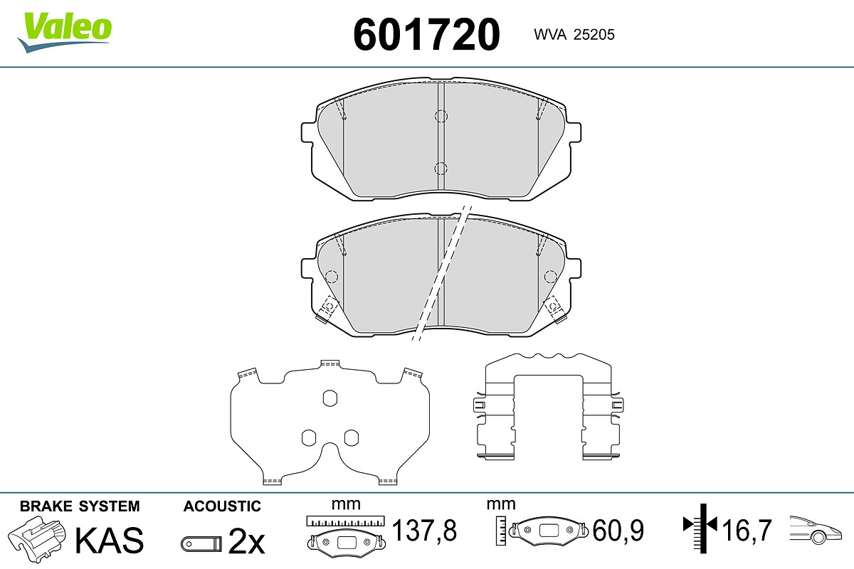 BRAKE PADS HYUNDAI TUCSON KIA SOUL II FR